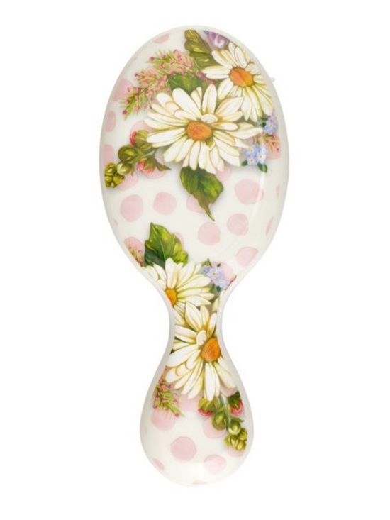 MacKenzie-Childs Other - Wet brush x Mackenzie-Childs Mini Detangler White Pink Lavender Spotted Floral